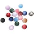 Wholesale 100pcs 16mm Frosted Resin Cat Eye Beads Matte Velvet Straight Hole DIY Beads Online now