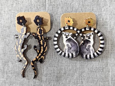 Wholesale 10pcs Fox, Magpie, Duck, Gecko, Skunk, Skunk, Suit, Animal Earrings For Cheap