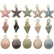 Wholesale Alloy Drip Oil Ocean Starfish Shell Pendant DIY Necklace Pendant Accessories Online Hot Sale