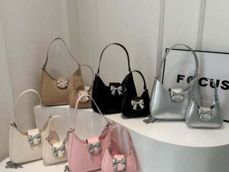 Wholesale Fashion Bow Decoration Popular Chain Crossbody Shoulder Bag Cheap