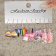 Wholesale 11pcs set Cartoon Animal Bear Simulation Food Milk Tea Earrings Supply