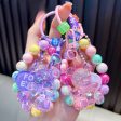 WholesaleDelicate Beaded Bear Seated Acrylic Keychain Hot on Sale