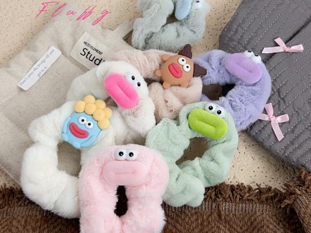 Wholesale Fabric Big-eyed Monster Plush Large Intestine Ring Thickened And Widened Hair Tie Hair Accessories Sale