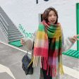 Wholesale Winter Tassel Plaid Scarf Mid-length Thickened Online Hot Sale