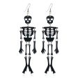 Wholesale  Halloween Ghost Head Luminous Skull Resin Earrings on Sale