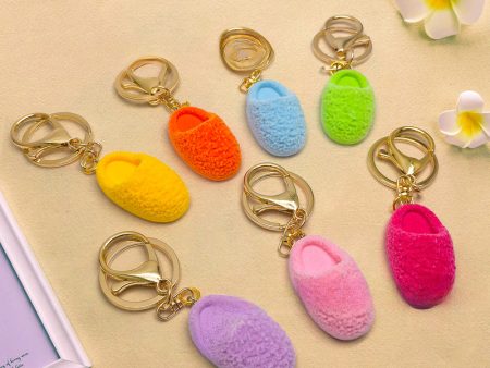 Wholesale 2pcs pack Cute Creative Mini Fur Shoes, Keychains, Bags, Trinkets, Pendants Online Hot Sale