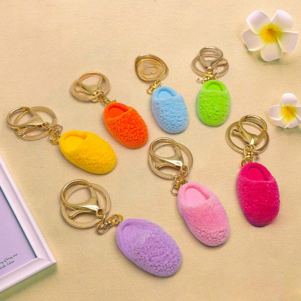 Wholesale 2pcs pack Cute Creative Mini Fur Shoes, Keychains, Bags, Trinkets, Pendants Online Hot Sale