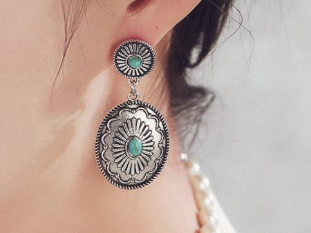 Wholesale Vintage Bohemian Ethnic-inspired Turquoise Earrings Online