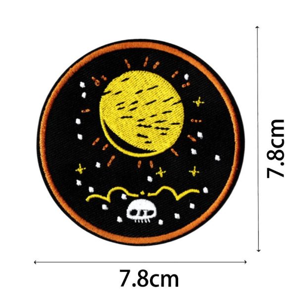 Wholesale Halloween Hot Melt Adhesive Patch with Pumpkin Bat Embroidery Decoration Online Hot Sale