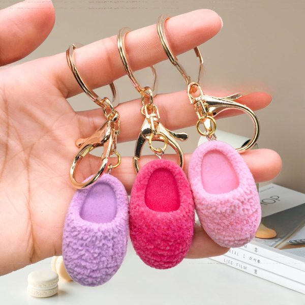 Wholesale 2pcs pack Cute Creative Mini Fur Shoes, Keychains, Bags, Trinkets, Pendants Online Hot Sale