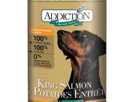 Addiction King Salmon & Potatoes Entree Canned Dog Food 390g Sale