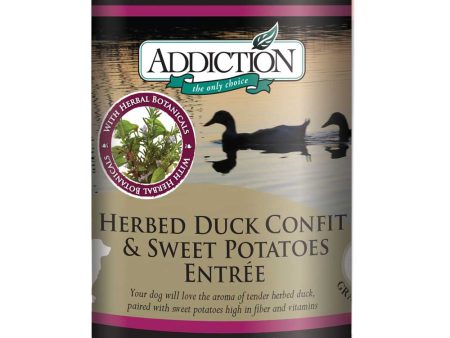 Addiction Herbed Duck Confit & Sweet Potatoes Entree Canned Dog Food 368g For Sale