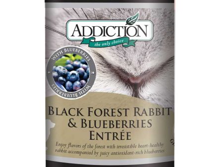 Addiction Black Forest Rabbit & Blueberries Entree Canned Dog Food 368g Discount