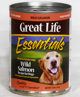 Great Life Essentials Grain & Potato-Free Wild Salmon Canned Dog Food 13oz Online Sale