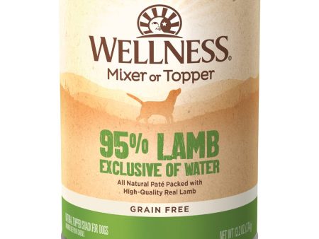 20% OFF: Wellness 95% Lamb Grain-Free Canned Dog Food 374g on Sale