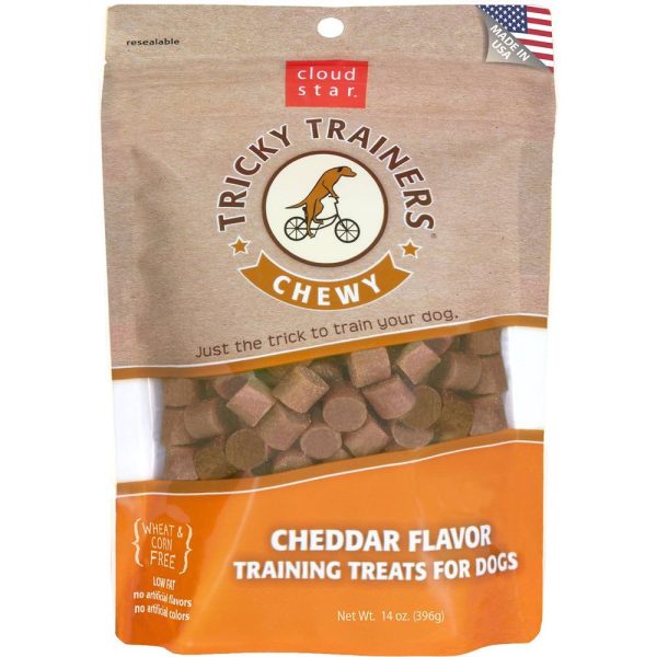 Cloud Star Chewy Tricky Trainers Cheddar Dog Treats 142g Cheap