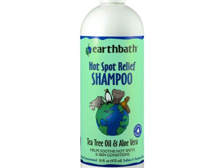 20% OFF: Earthbath Hot Spot Relief (Tea Tree Oil & Aloe Vera) Shampoo 16oz Sale