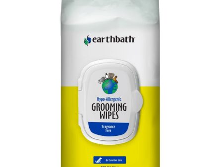 20% OFF: Earthbath Hypo-Allergenic Fragrance Free Grooming Wipes 100pc Online