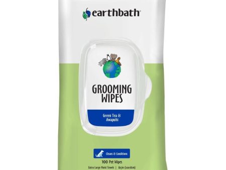 20% OFF: Earthbath Green Tea & Awapuhi Grooming Wipes for Dogs & Cats 100pc on Sale