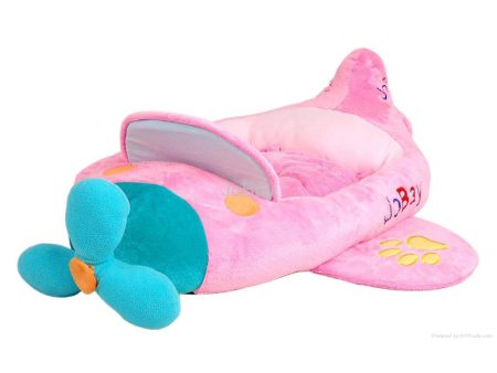 Both Character Airplane Pilot Pet Bed - Pink on Sale