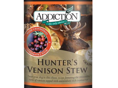 Addiction Hunter s Venison Stew Canned Dog Food 368g For Discount