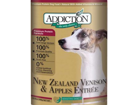 Addiction New Zealand Venison & Apples Entree Canned Dog Food 390g For Sale