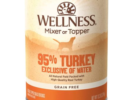 20% OFF: Wellness 95% Turkey Grain-Free Canned Dog Food 374g Discount