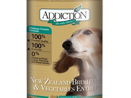 Addiction New Zealand Brushtail & Vegetables Entree Canned Dog Food 390g Online